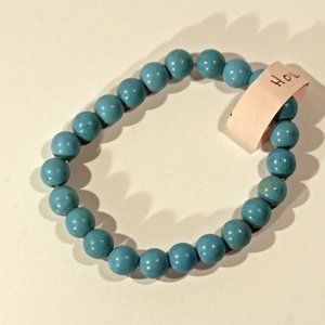 Howlite "Turquoise" Stone Stretch Bracelet
